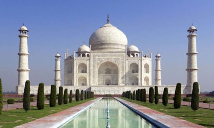 The Taj Mahal: A Timeless Marvel of Mughal Architecture on the Banks of the Yamuna River in Agra