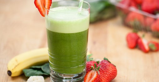 Strawberry Spinach Smoothies